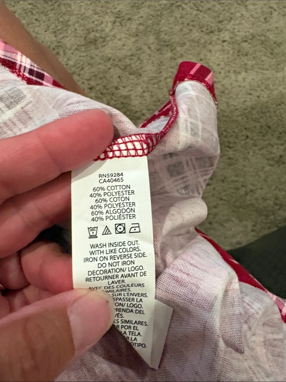 The Children's Place Red Plaid Long-Sleeve Dress - Picture 7 of 7
